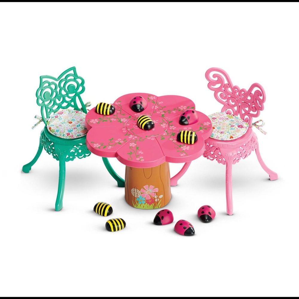 American Girl “Garden Party Table & Chairs” from WellieWishers (Retired)
